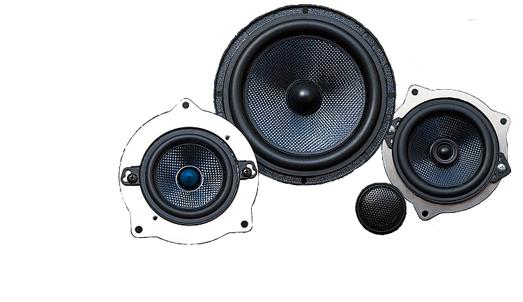 Front 6-3-1inch 3way & 4inch Center speaker system